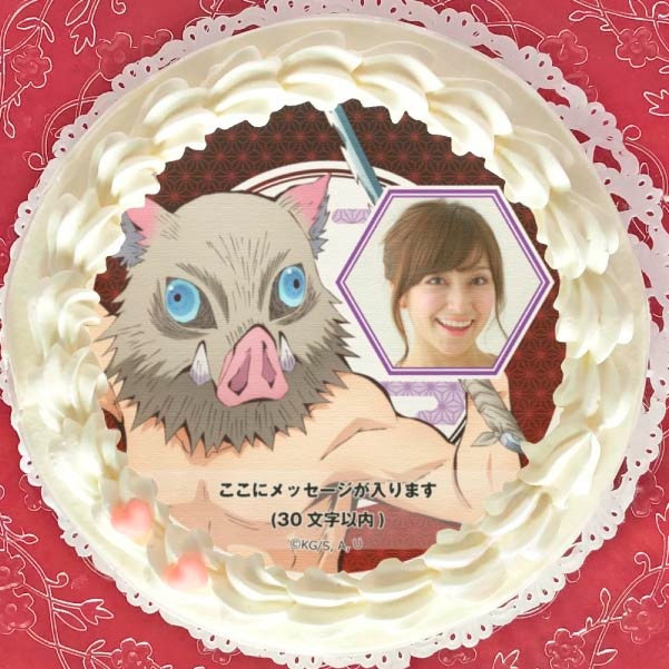 写真メッセージ入り】プリケーキ（嘴平伊之助）（特典無し）[鬼滅の刃