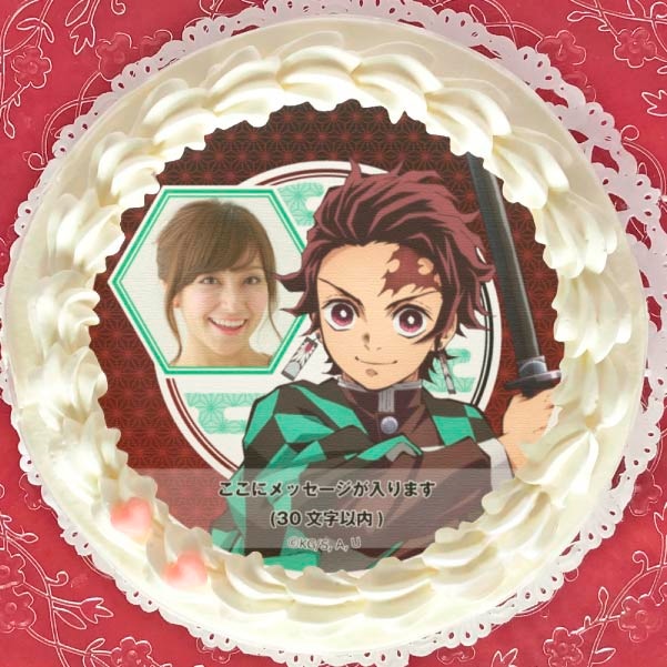 写真メッセージ入り】プリケーキ（竈門炭治郎）（特典無し）[鬼滅の刃