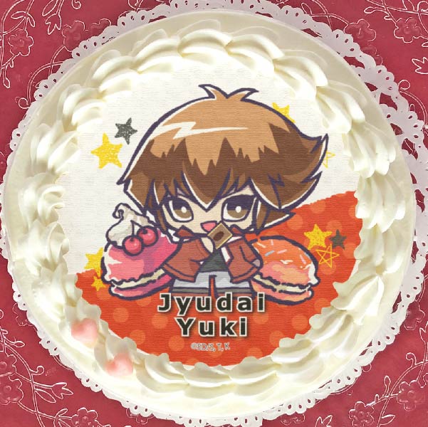 遊戯王 GX 遊城十代 クリスマスケーキプリロール購入特典 ランダム缶バッジ プリケーキ(遊城十代)【特典缶バッジ付き】[遊☆戯☆王