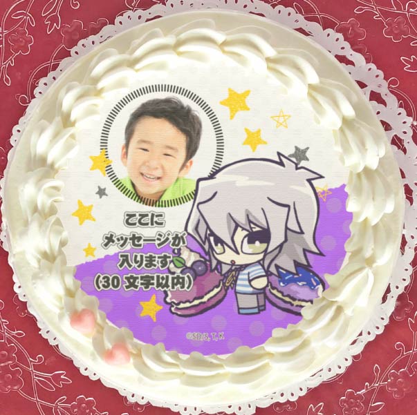 写真メッセージ入り】プリケーキ（獏良了）【特典缶バッジ付き