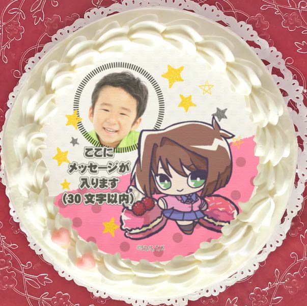 写真メッセージ入り】プリケーキ（真崎杏子）【特典缶バッジ付き