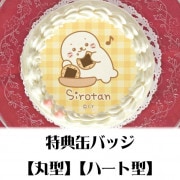 プリケーキ（おせんべいしろたん）【特典缶バッジ付き】[しろたん]|しろたん|ファンシーキャラクター