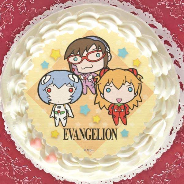 プリケーキ（レイ＆アスカ＆マリ(SD)）【特典缶バッジ付き
