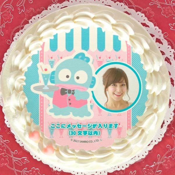 写真メッセージ入り】プリケーキ（昭和レトロ）【特典缶バッジ付き