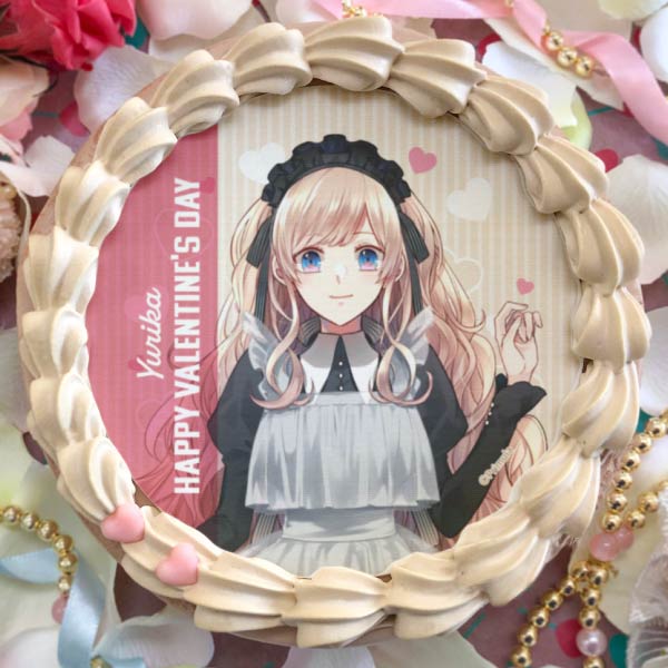 大正×対称アリス 百合花　アニメイト 缶バッジ 特典 バレンタインプリケーキ2024（有栖百合花）【特典缶バッジ付き】[大正