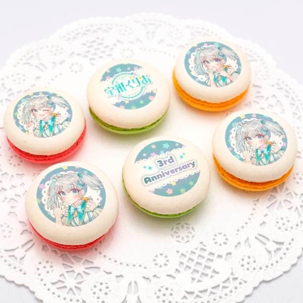 3周年記念プリマカロン6個セット【特典缶バッジ付き】[宇推くりあ 