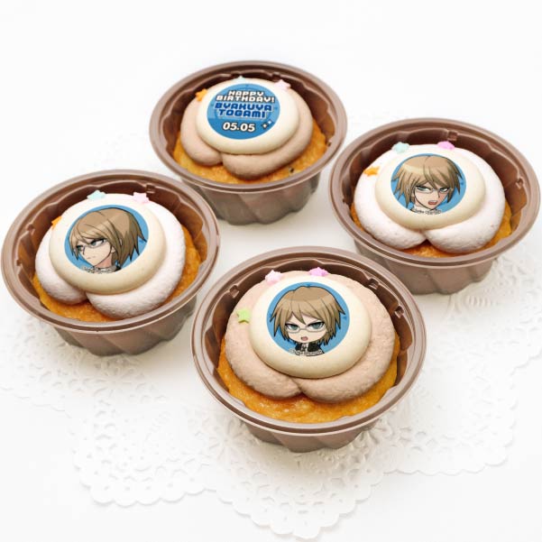 日*4様 ダンガンロンパ プリロール バースデー 缶バッジ 十神 バースデープリカップケーキ2024(十神白夜A)【特典缶バッジ