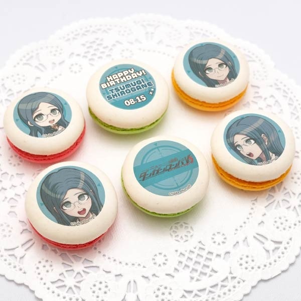 ダンガンロンパ 白銀つむぎ プリロール 誕生日 缶バッジ バースデープリマカロン6個セット2024（白銀つむぎ）【特典缶バッジ
