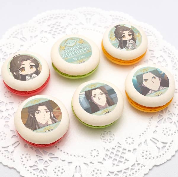 【専用】天官賜福 プリロール 缶バッジ 謝憐 花城 バースデー バースデープリマカロン6個セット2024（謝憐）【特典缶バッジ付き】[天