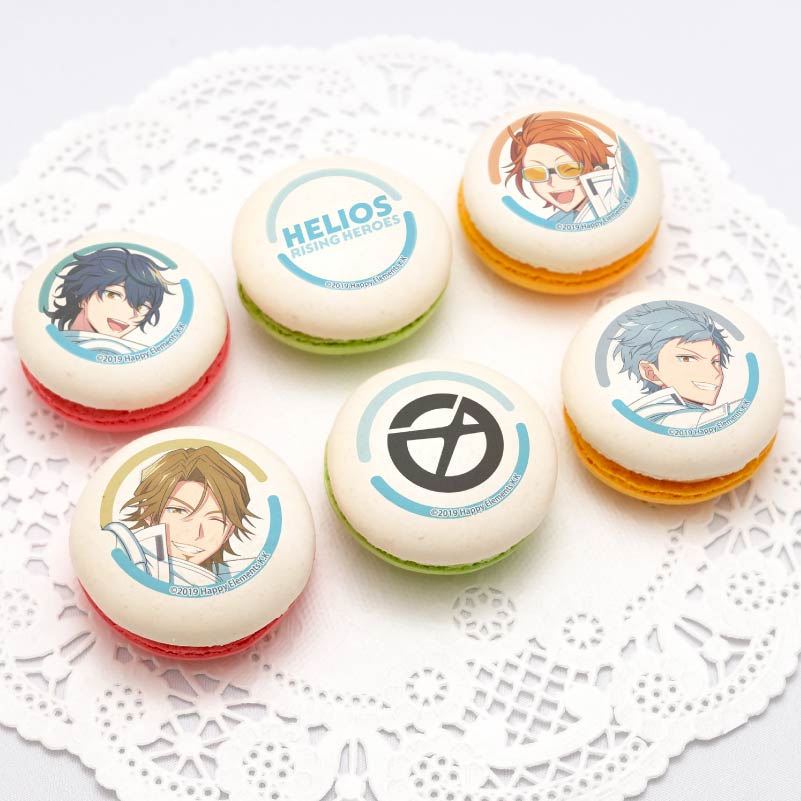 エリオス　ジュニア　缶バ プリマカロン6個セット（グレイ＆ビリー＆ジェイ＆アッシュ）【特典缶