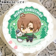 ヘタリア　プリロール　缶バッジ　イースター　ロマーノ 公式】クリスマス柄 ケーキ・マカロン・カップケーキ【PRIROLL