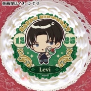 希少　進撃の巨人　プリロールケーキ特典　リヴァイ　ハート型　バースデー缶バッジ 希少 進撃の巨人 プリロールケーキ特典 リヴァイ ハート型
