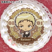 進撃の巨人　プリロールケーキ特典　リヴァイ　缶バッジ　バースデー缶バッジ 公式】リヴァイ [12月25日] ケーキ・マカロン・カップケーキ