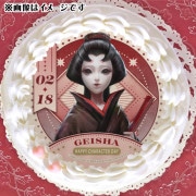 第五人格　identity V 芸者　美智子　プリロール　記念日　缶バッジ 公式】2024商品 ケーキ・マカロン・カップケーキ【PRIROLL(プリロール