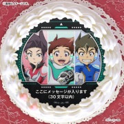 【メッセージ入り】プリケーキ（速杉 ハヤト&男鹿 アキタ&大門山 ツラヌキ）【特典缶バッジ付き】[新幹線変形ロボ シンカリオンシリーズ]|新幹線変形ロボ シンカリオン|アニメ・マンガ・ゲーム