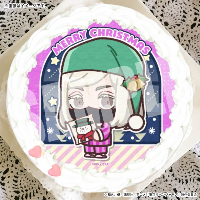 東京リベンジャーズ　プリロールケーキ特典　クリスマス缶バッジ　三途春千夜 40点 Xmasプリケーキ2025（三途春千夜(描きおこし)）【特典缶バッジ