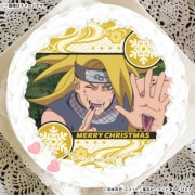 NARUTO うちはイタチ クリスマス 缶バッジ プリロール Xmasプリケーキ