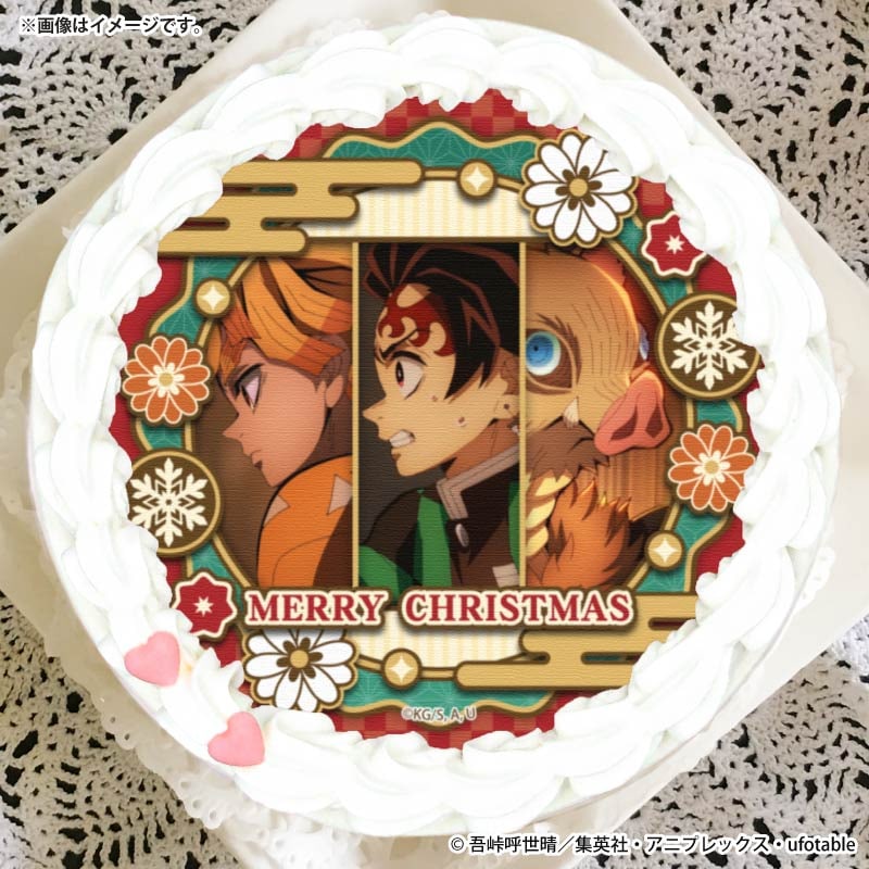 Xmasプリケーキ2025（竈門炭治郎＆我妻善逸＆嘴平伊之助）【特典缶