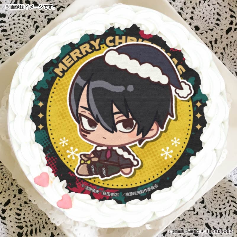 限定品】桃源暗鬼 プリロールケーキ クリスマス 缶バッジ 特典 無陀野無人