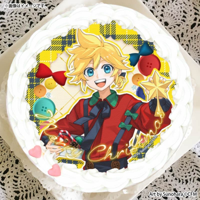 Xmasプリケーキ2025（鏡音レンA柄）【特典缶バッジ付き】[ピアプロ