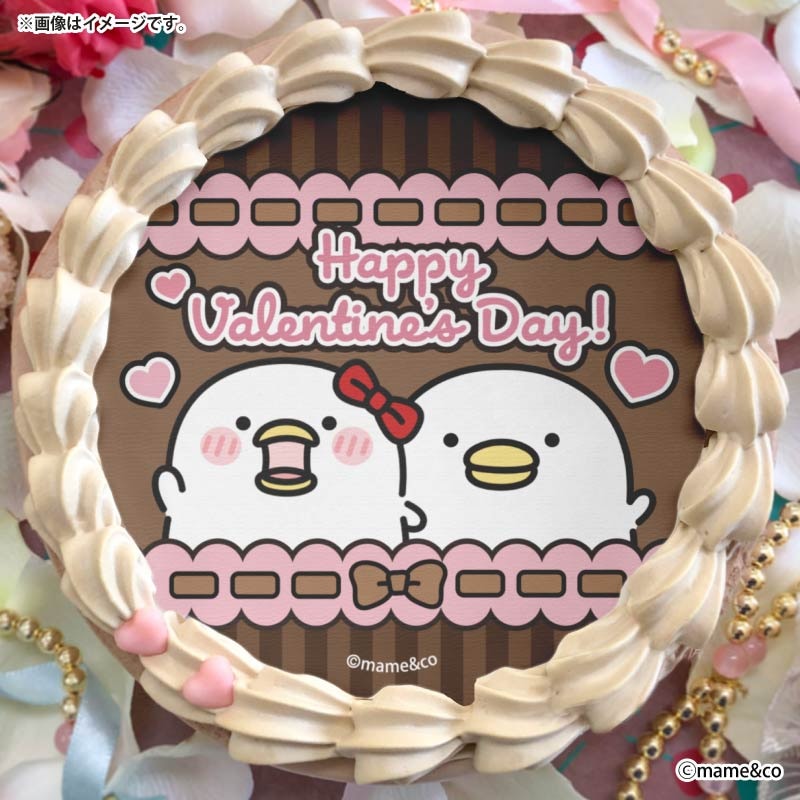 バレンタインプリケーキ2026（うるせぇトリ＆うるせぇトリの彼女