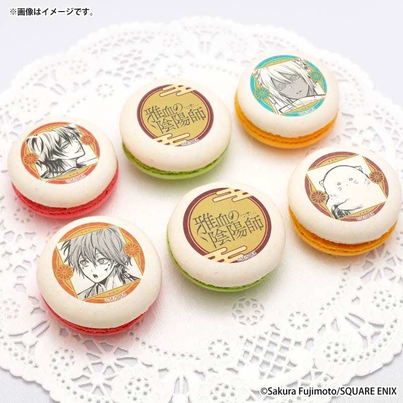 プリマカロン6個セット（花山文月&白露&出雲&嵐丸）【特典缶バッジ付き