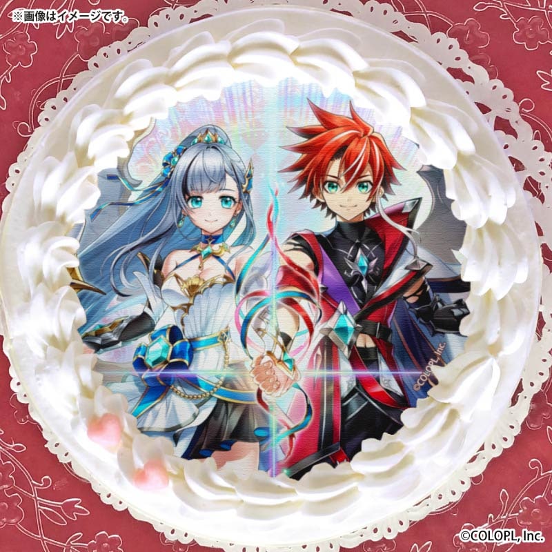 サイレンススズカ　PRIROLL　Xmasプリケーキ2021特典　缶バッジ プリケーキ（アイリス&赤髪の冒険家）【特典缶バッジ付き】[白猫