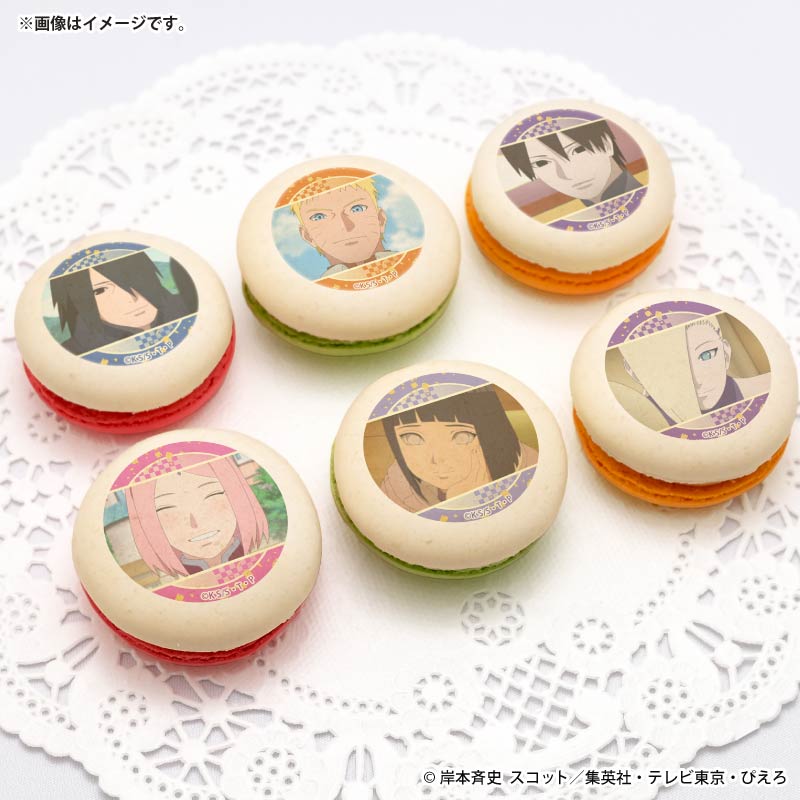 BORUTO 缶バッジ うずまきナルト 桜　花見　春 プリマカロン6個セット2026（うずまきナルト&うずまきヒナタ&うちは