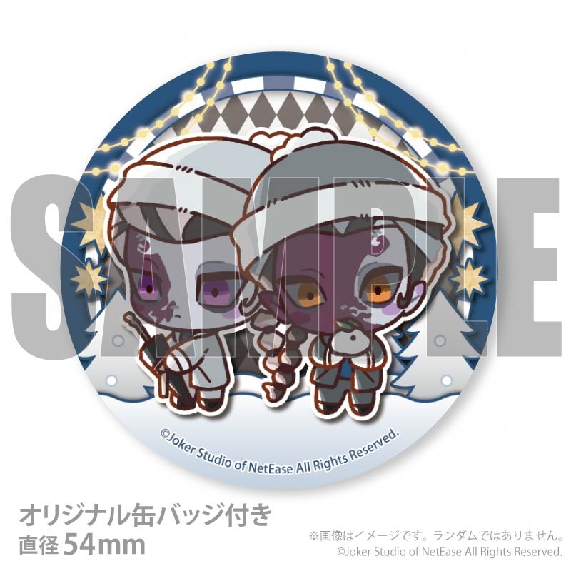 第五人格　白黒無常　クリスマス缶バッジ　19個 Xmasプリケーキ2025（白黒無常）【特典缶バッジ付き】[Identity V 第五