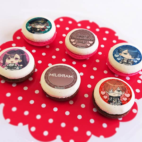 バレンタインプリマカロン6個セット2024（エス＆ハルカ&ユノ&フータ）【特典缶バッジ付き】[MILGRAM - ミルグラム -]