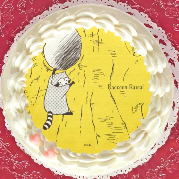 クラシックデザインプリケーキ（A柄）【特典缶バッジ付き】[あらいぐま
