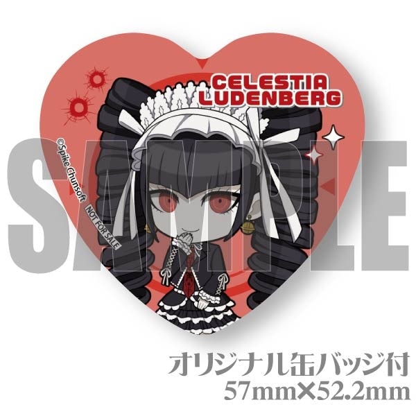 未使用　ダンガンロンパ　血まみれ缶バッジ　セレスティア•ルーデンベルク　4個セッ Spike Chunsoft - ダンガンロンパ グッズ 缶バッジ 缶バッチ