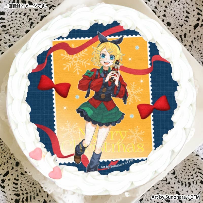 Xmasプリケーキ2025（鏡音リンB柄）【特典クリスマスカード付き