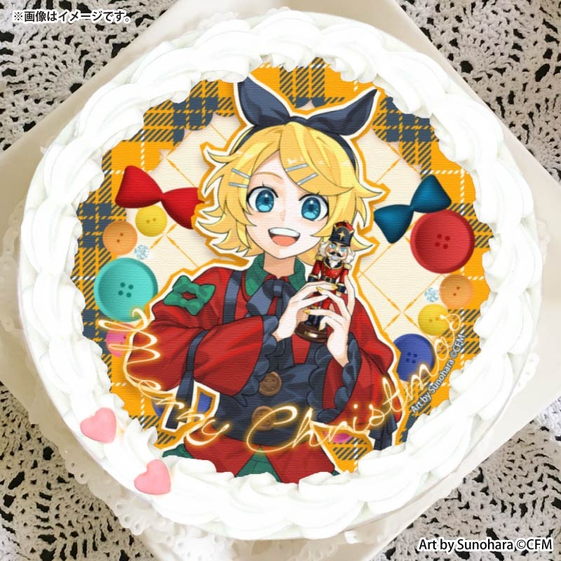 Xmasプリケーキ2025（鏡音リンA柄）【特典缶バッジ付き】[ピアプロ