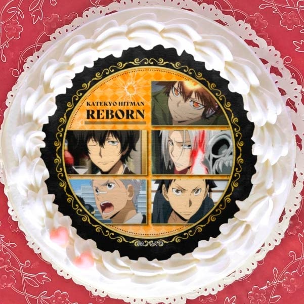 家庭教師ヒットマンREBORN! プリロール 缶バッジ 沢田綱吉　まとめ売り プリケーキ（沢田綱吉＆獄寺隼人＆山本武＆ランボ＆笹川了平）【特典缶