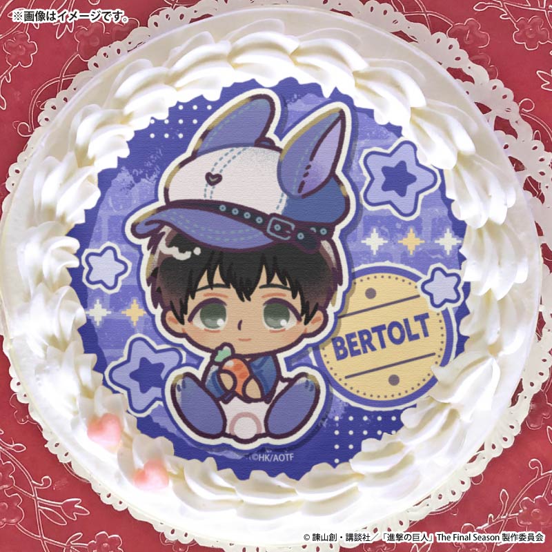 進撃の巨人 アクリルスタンド付きプリケーキ&マカロン 【特典缶バッジ