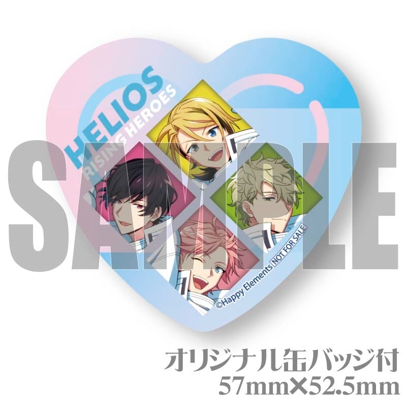 エリオス　ジュニア　缶バッジ プリマカロン6個セット（ジュニア＆フェイス＆キース＆ディノ