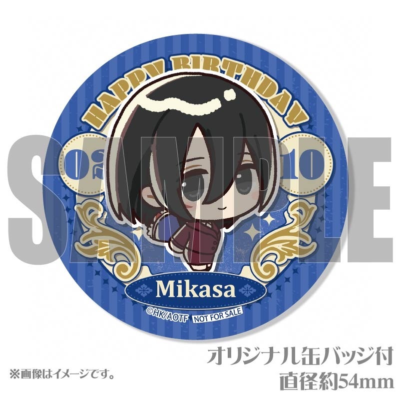 バースデープリマカロン6個セット2025（ミカサ・アッカ―マン）【特典缶