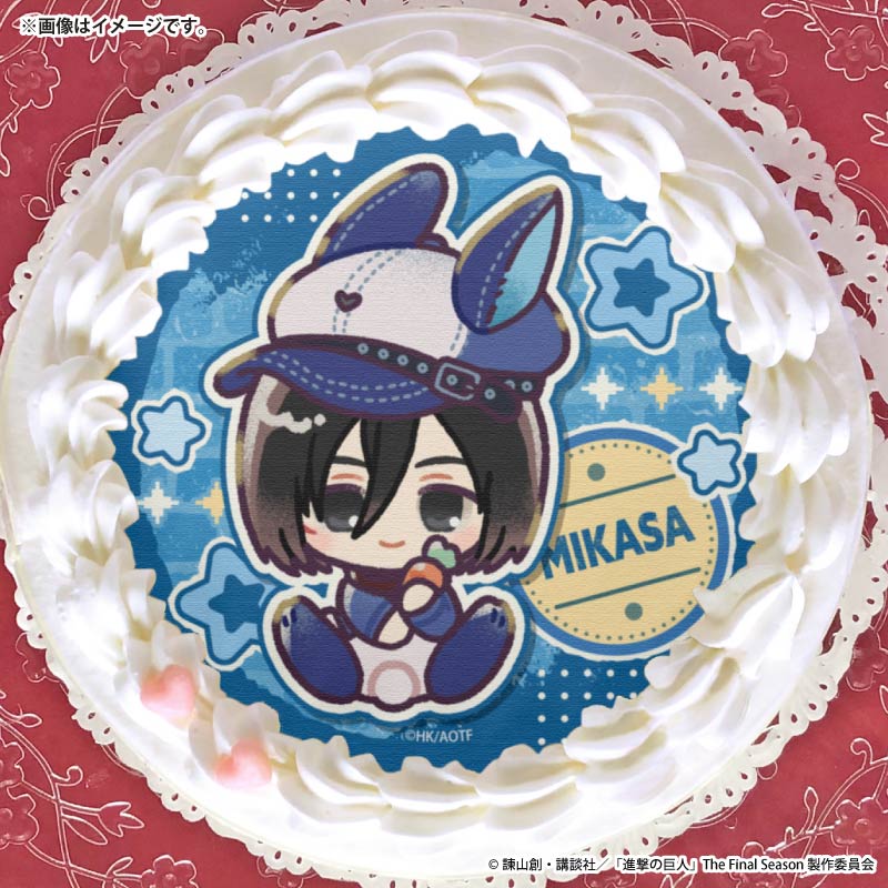 進撃の巨人 アクリルスタンド付きプリケーキ&マカロン 【特典缶バッジ
