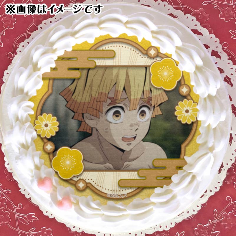 鬼滅の刃 我妻善逸 プリロール 缶バッジ プリケーキ2025（我妻善逸(第2弾)）【特典缶バッジ付き】[鬼滅の