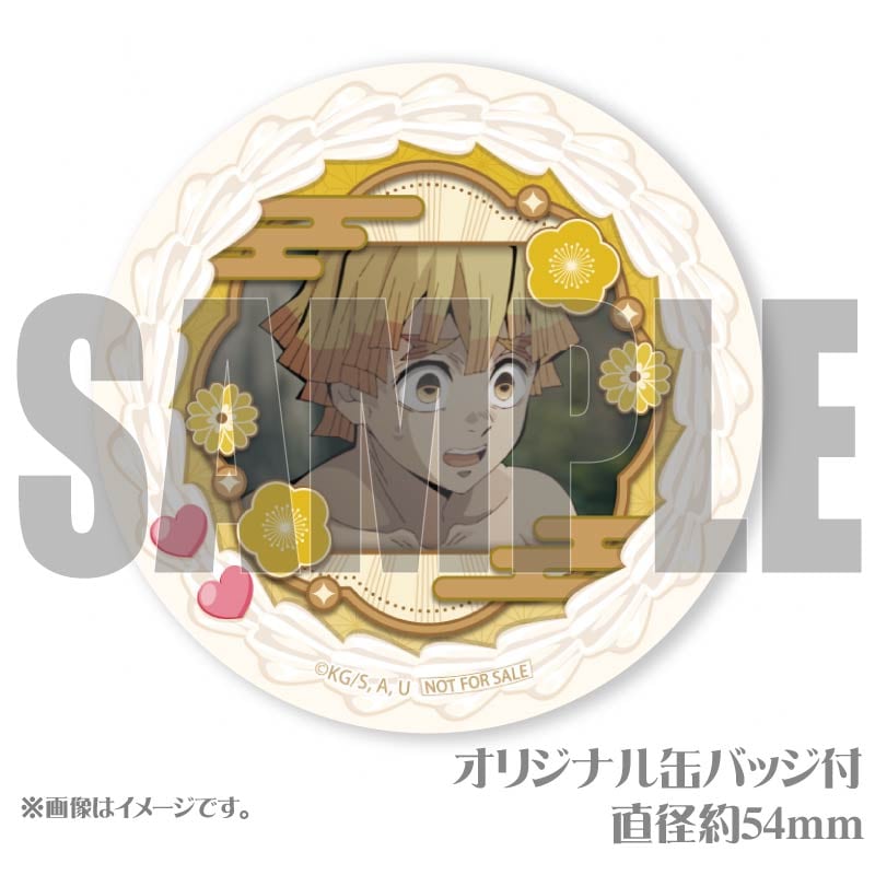 鬼滅の刃 我妻善逸 プリロール 缶バッジ ☆希少☆ 鬼滅の刃 我妻善逸 プリロール ハート型 缶バッジ 未