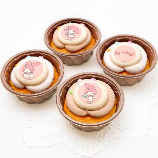 マイメロ ぬいぐるみ カップケーキ （夢リボンデザインシリーズ