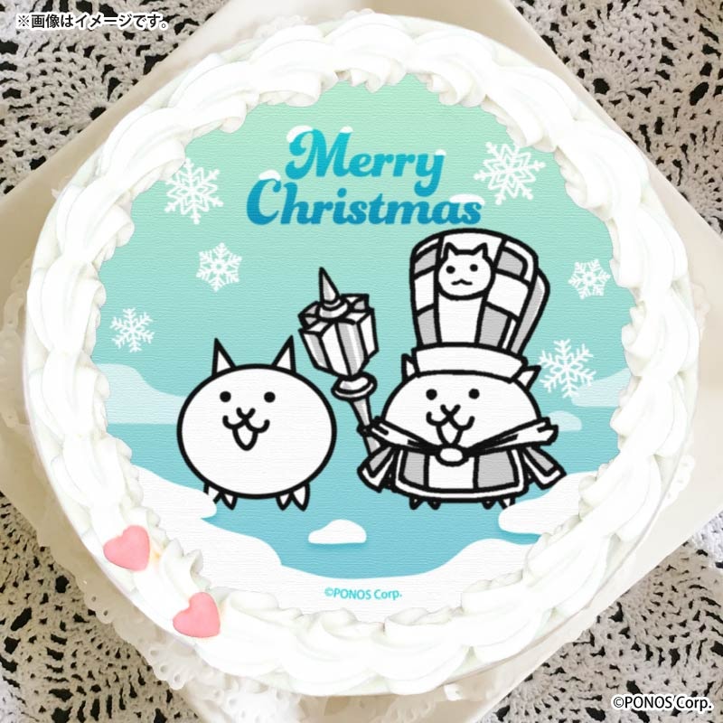 限定キラキラ缶バッジ付き】Xmasプリケーキ2025（ねこ僧侶＆ネコ