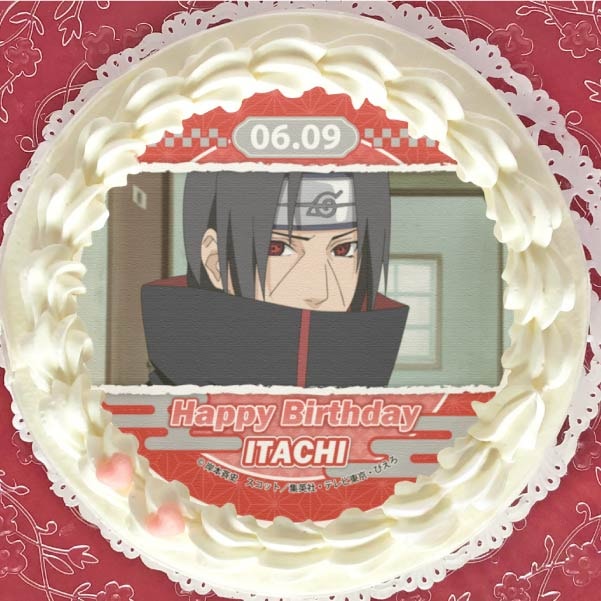 NARUTO プリロール　缶バッジ　デイダラ バースデープリケーキ2024（うちはイタチ）【特典缶バッジ付き