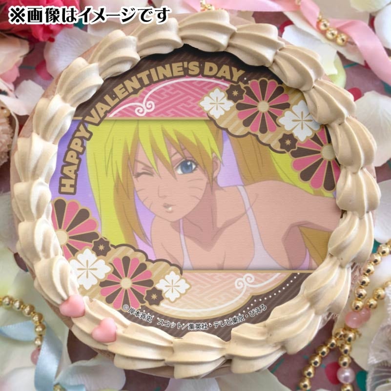 バレンタインプリケーキ2025（うずまきナルト(おいろけの術