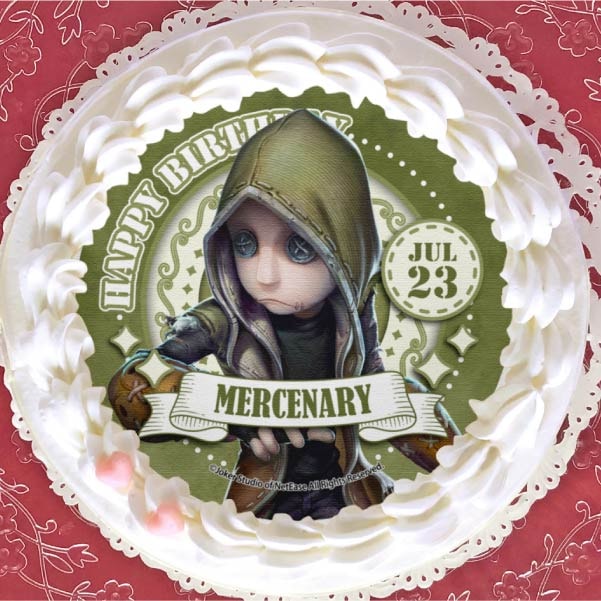 第五人格 誕生日 缶バッジ 傭兵 バースデープリケーキ2024（傭兵）【特典缶バッジ付き