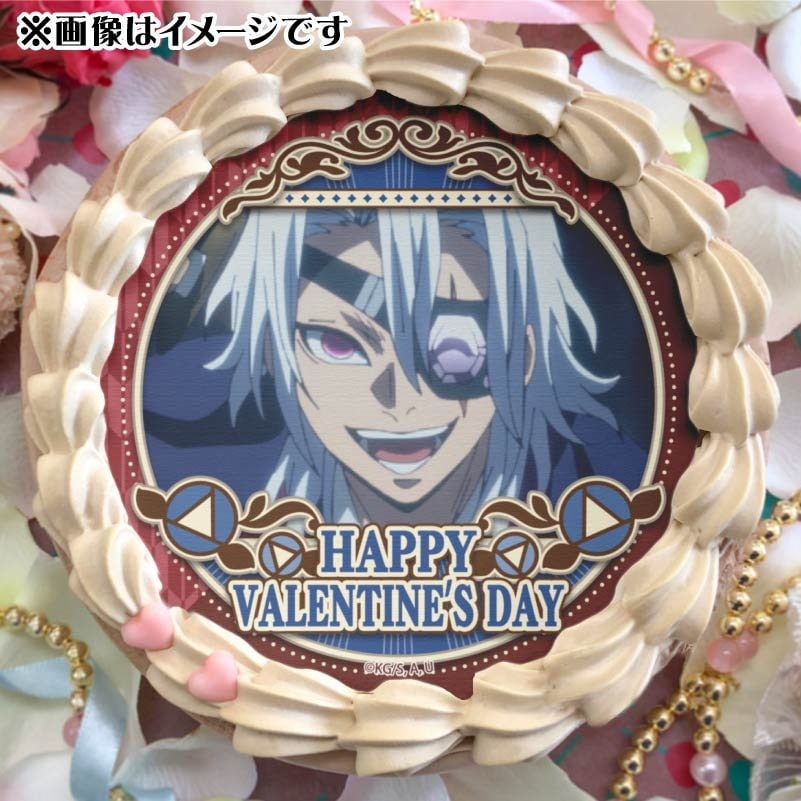 鬼滅の刃×プリロール バレンタインケーキ 柱集合 缶バッジ バレンタインプリケーキ2025(宇髄天元)【特典無し】[鬼滅の刃