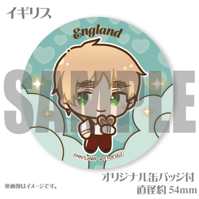 ヘタリア アモカフェ バレンタイン SD 缶バッジ セット イギリス バレンタインプリケーキ2025（イギリス）【特典缶バッジ付き