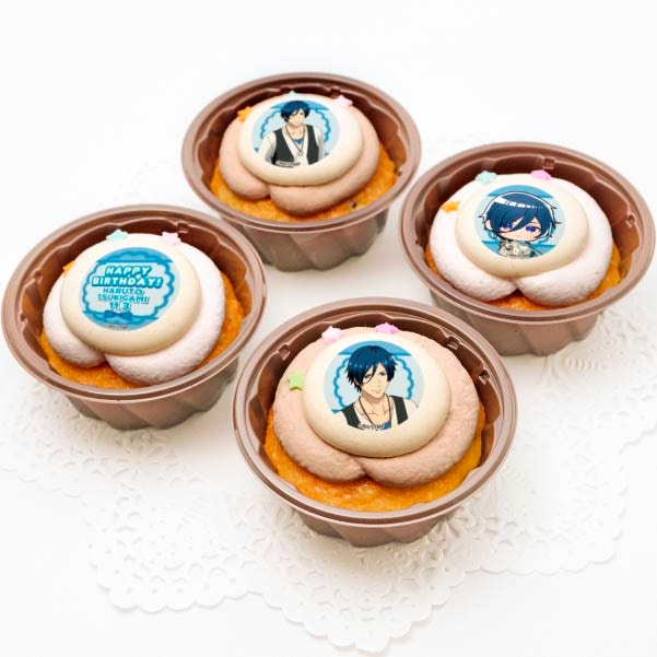 バースデープリカップケーキ22 月皇遥斗 特典缶バッジ付き スタミュ アニメ マンガ ゲーム スタミュ バースデーキャラクター柄 月皇遥斗 11月3日 Priroll