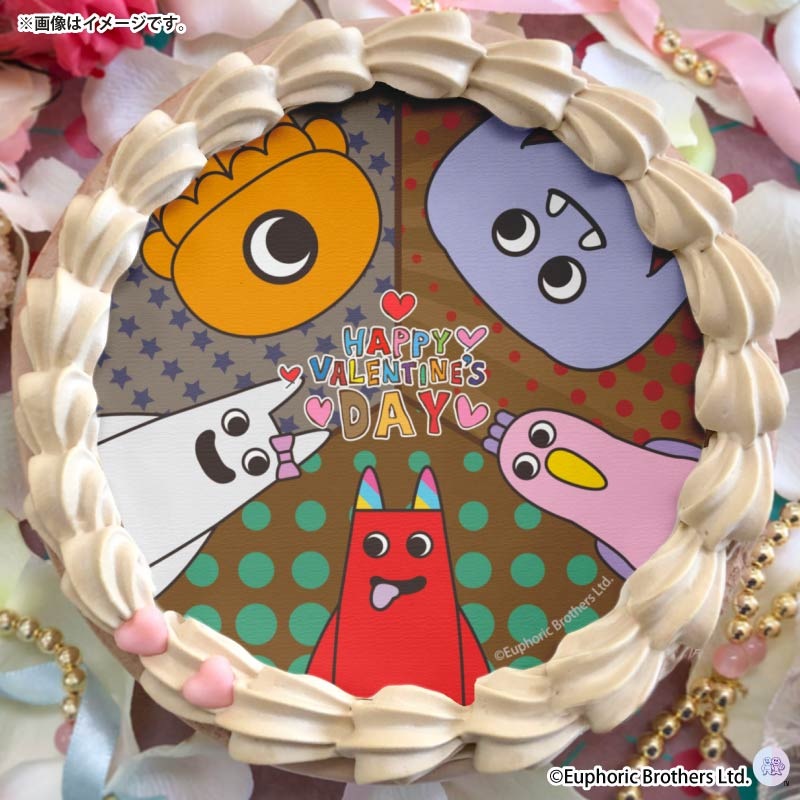 バレンタインプリケーキ2026（バンバン＆バンバリーナ＆オピラバード